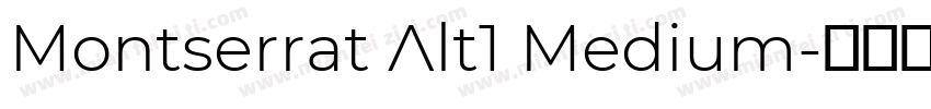 Montserrat Alt1 Medium字体转换